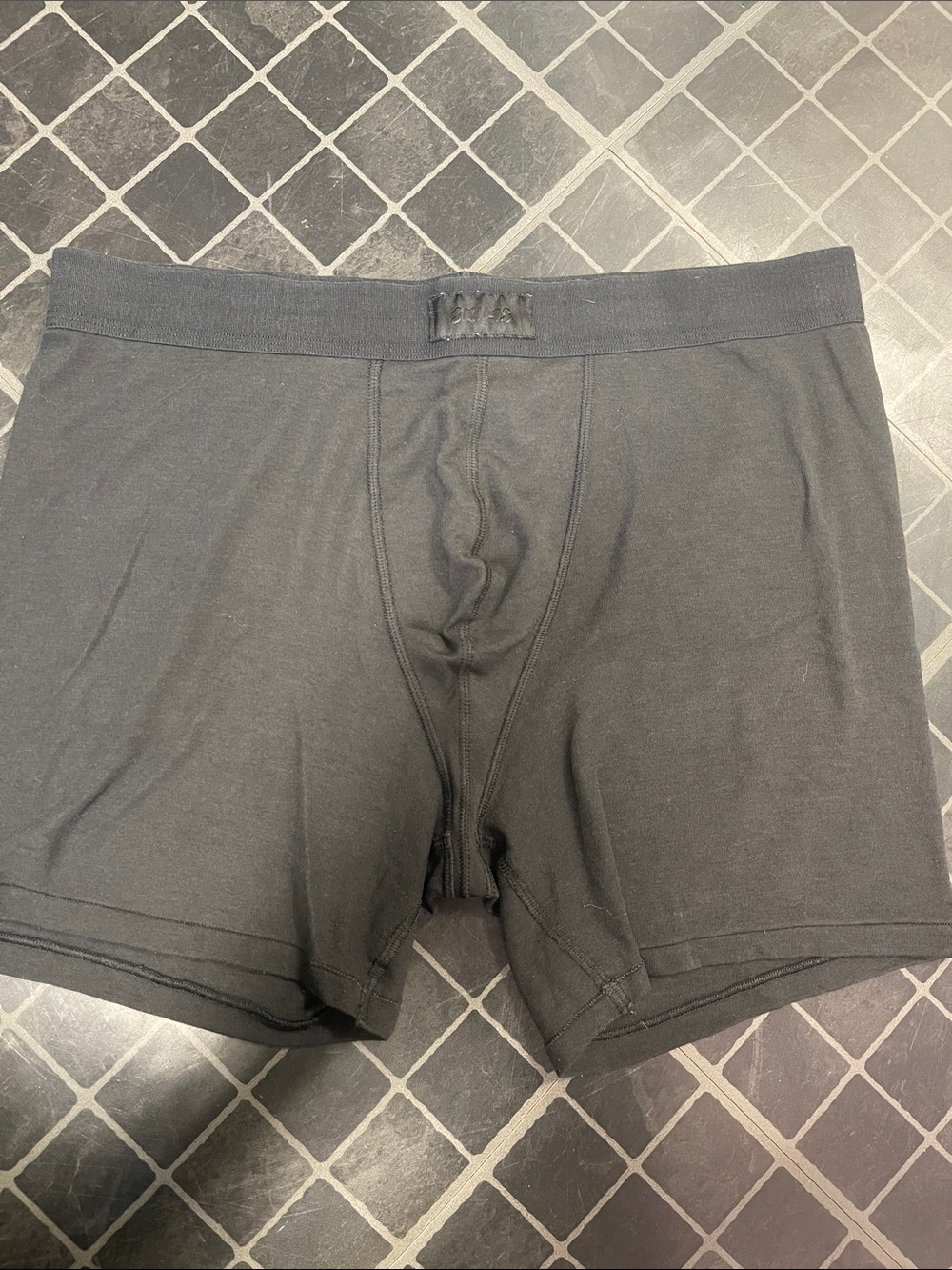 SKIMS Men's Black Stretch Boxer Briefs - Smooth Support